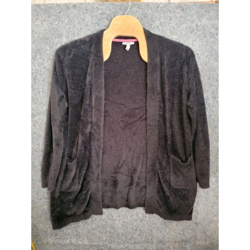 Isaac Mizrahi Live Black Open Jacket Size XL